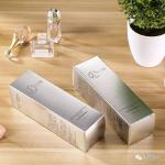Unique Gold Foil Stamp Silver Cardboard Packing Paper Box Cosmetic Packaging