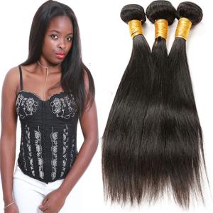 China Authentic Remy Brazilian Straight Hair Weave Without Chemical Processed wholesale