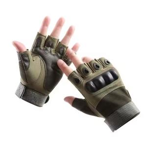 China Half Single Tactical Lightweight Anti-Slip Fingerless Gloves Tactical Gear For Outdoor Activities on sale
