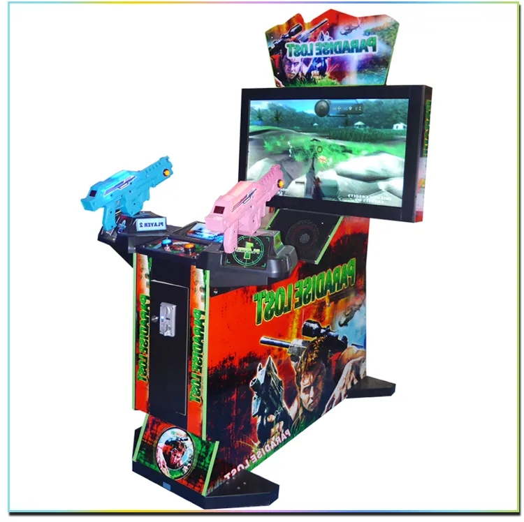 Upgrade Your Arcade 42" Laser Shooting Machine With Pedal Arcade Gun for Game Centers