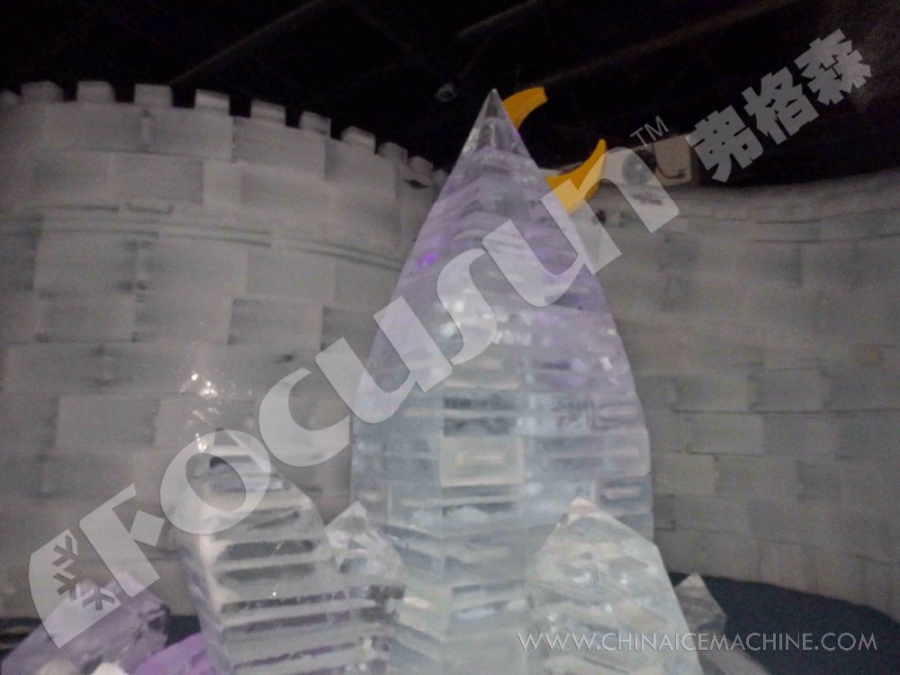 Energy-saving 2.7kw 124.3kw Brine System Block Ice Maker for Large Scale Ice Sculpture