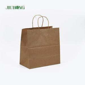 China Take Away SOS Kraft Biodegradable Paper Bag Recyclable BSCI approved wholesale
