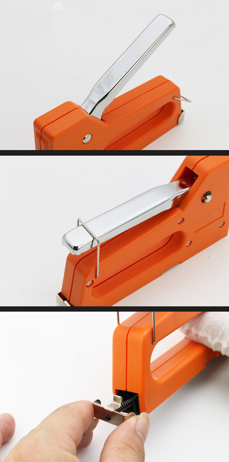 Hot Selling Economy Manual Plastic Staple Gun Nail Gun Hand Stapler