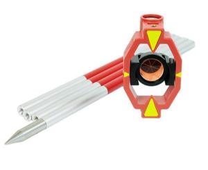 China Aluminium Survey Mini Prism 0mm Total Station Prism Pole wholesale