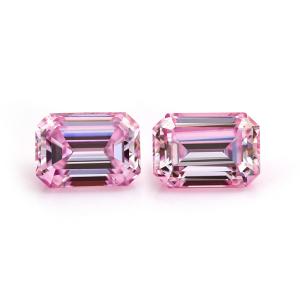 China Custom Princess Cut Pink Loose Moissanite Diamonds Heart Lab Created wholesale