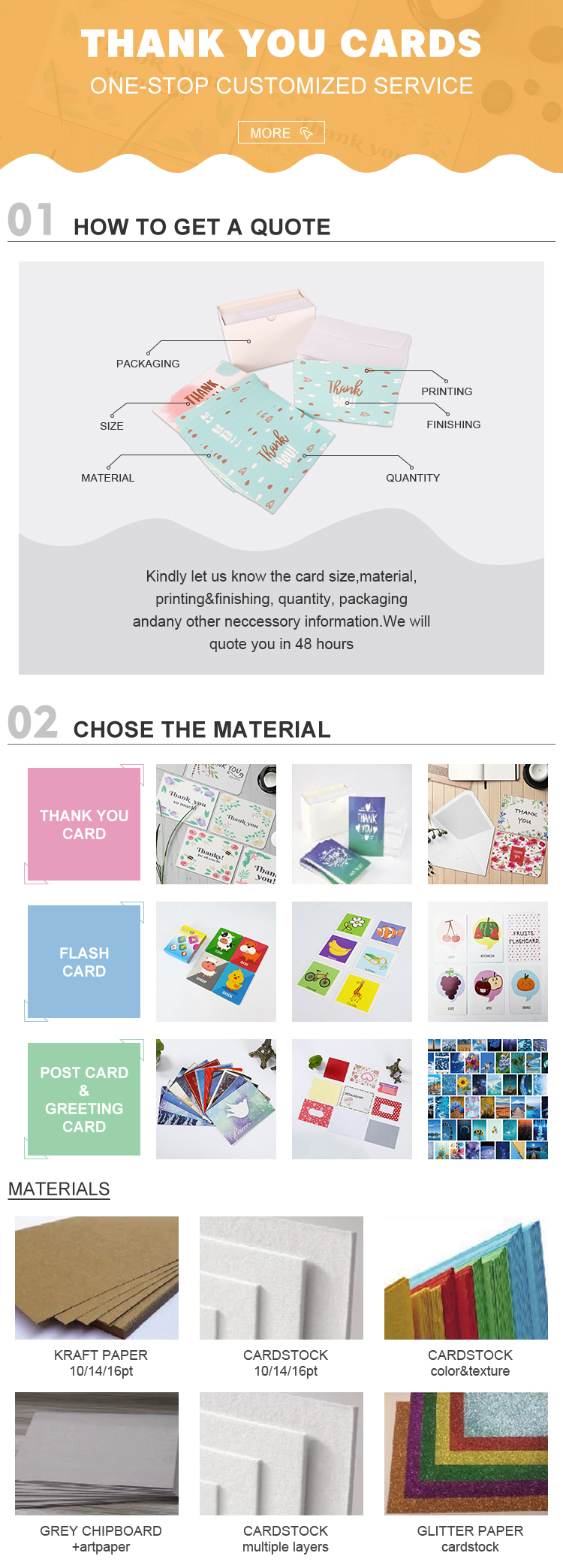 Festival Small Thank You Message Card CMYK Color Snow Christmas Greeting Postcard
