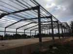 Q345B Welded Prefabricated Warehouse Building , H Section High Bay Warehouse