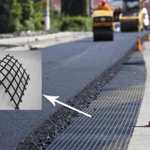 China High Tensile Strength Fiberglass Geogrid For Asphalt Reinforcement Pavement Driveway wholesale