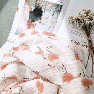 China Natural Baby Shower Muslin Swaddle Blankets / Cotton Swaddle Blankets wholesale