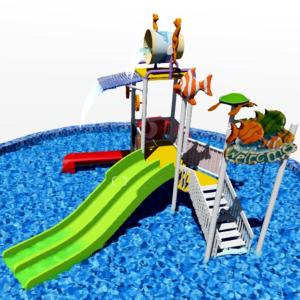 China Weather Resistance Childrens Backyard Water Playground With Interactive Water Features wholesale