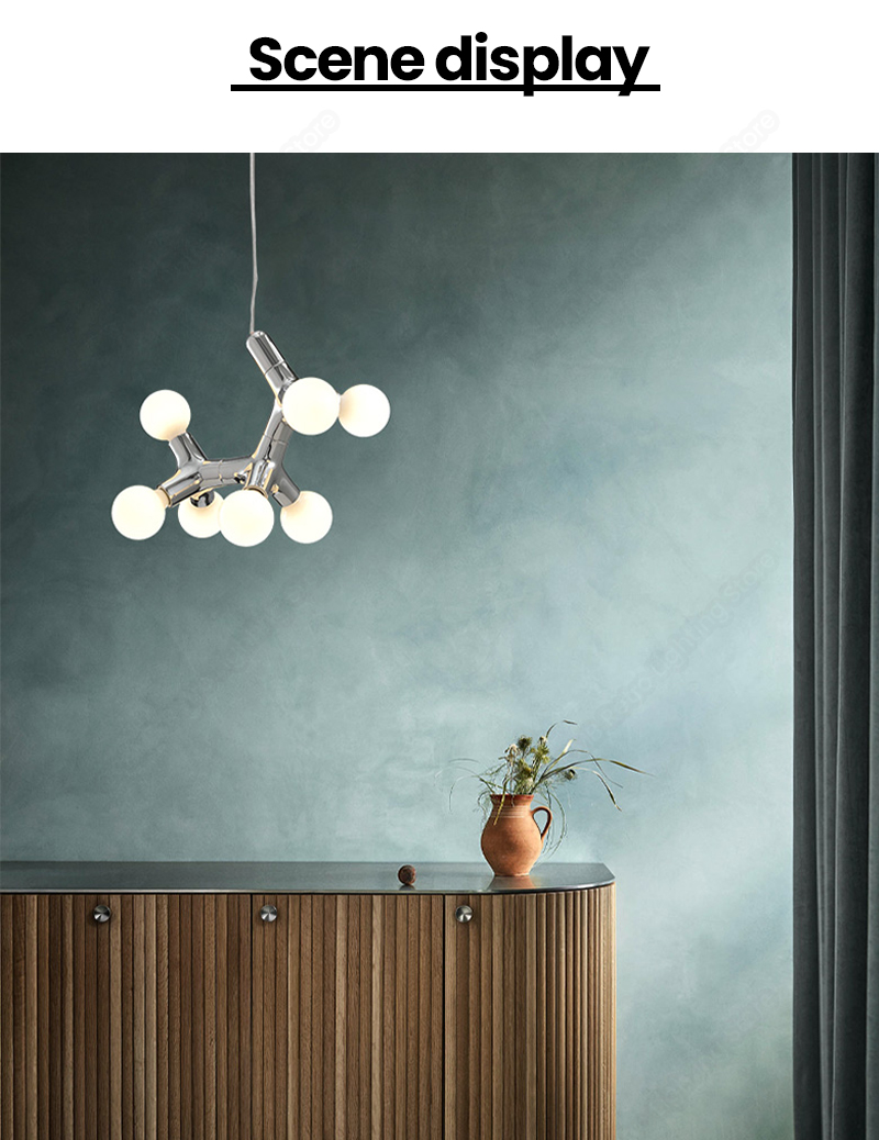 Nordic Copper Chandelier For Dinning Room Modern Living Room Glass Chandelier(WH-MI-444)