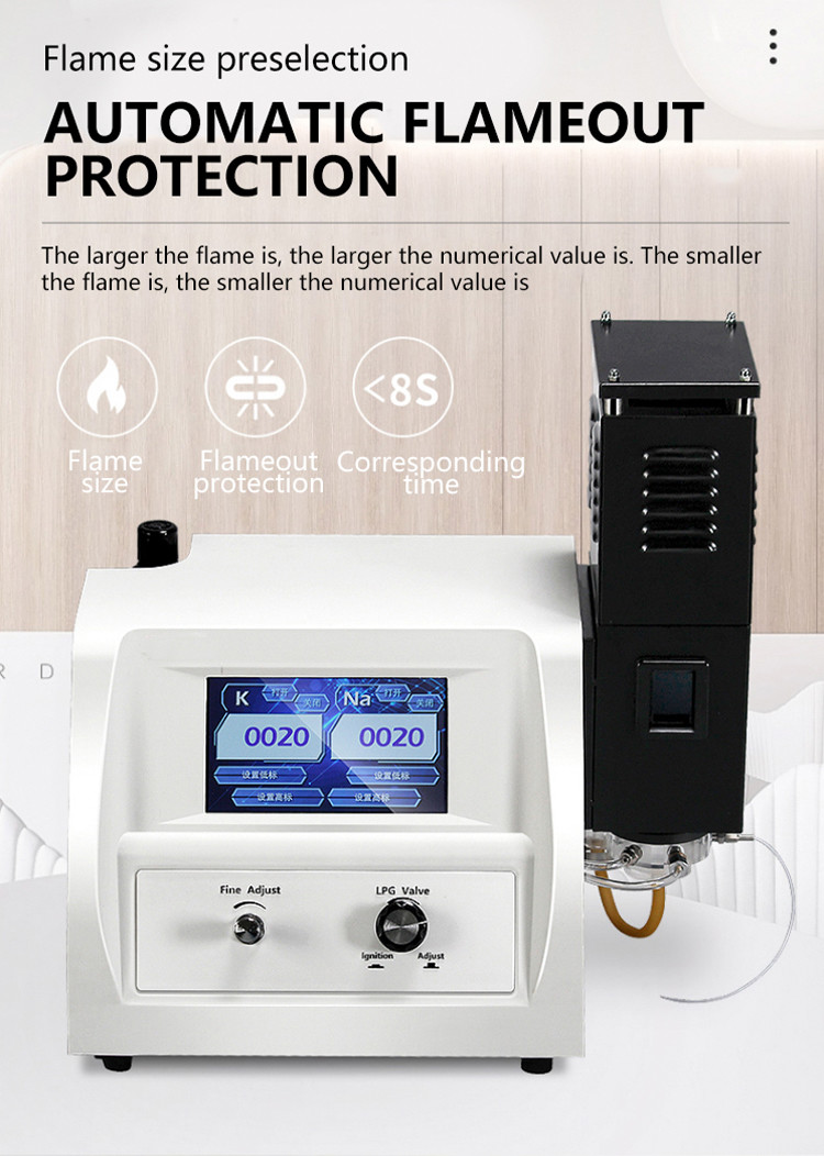 Flame Photometer Portable BXT- FP640 Spectrophotometer Optical Instrument