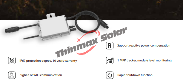 SUN-M30G3-EU-Q0 300W Solar Inverter Deye Microinverter Single Phase 1 MPPT