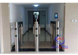 China RS485 Full Height Glass Obstacle Swing Gate Turnstile wholesale