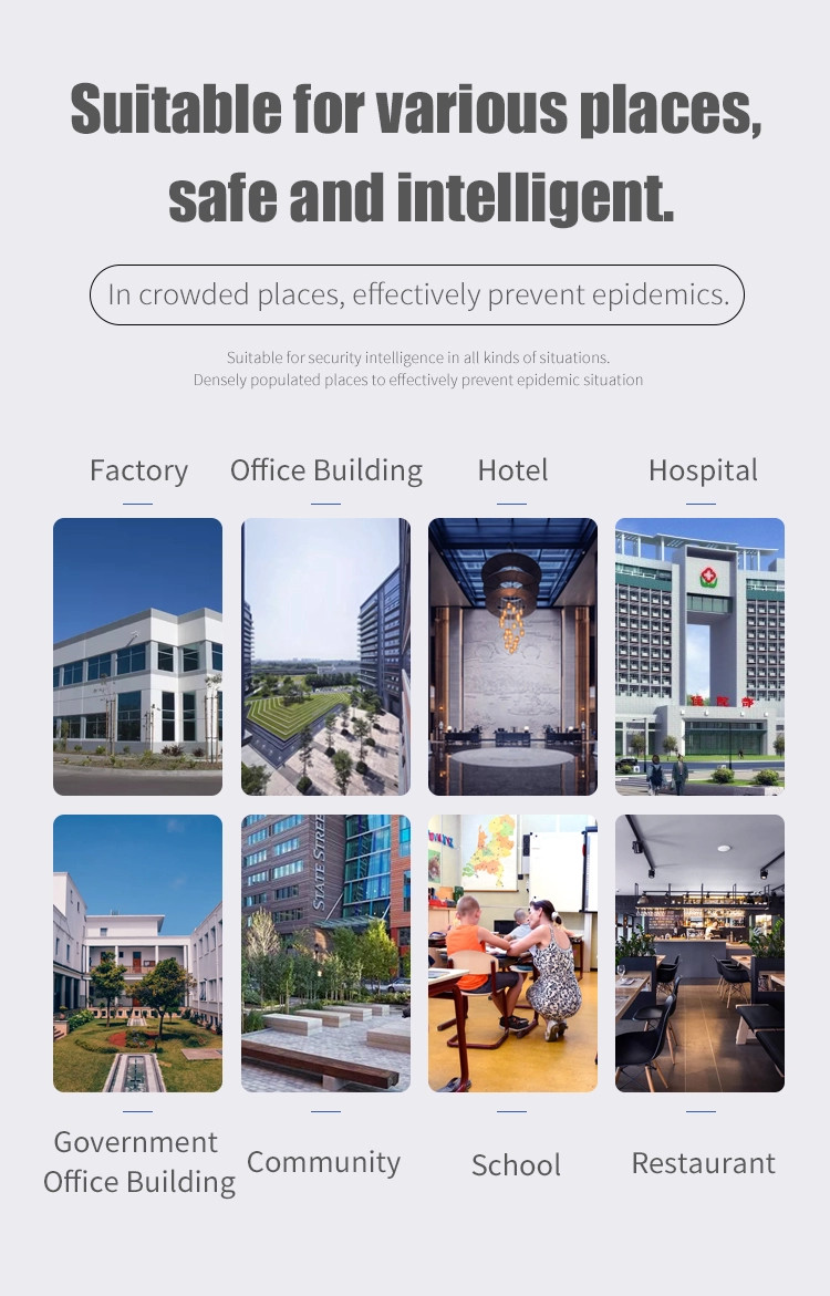 Body Temperature IR 1280 X 960 Facial Recognition Access Control