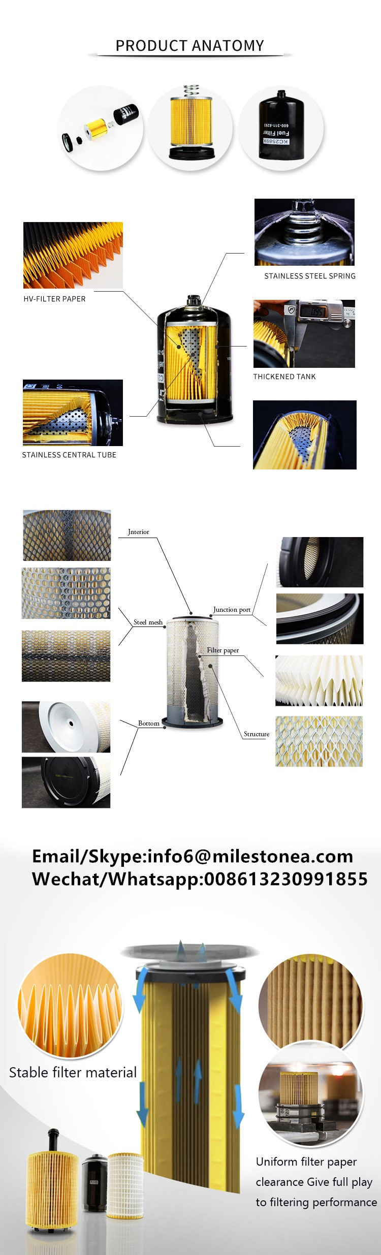 Air filter manufacturer Construction machinery parts engine honeycomb air filter 2525001 2525002 for filters air