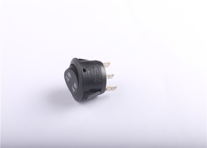 Spdt Automotive Round Rocker Switch Center Off Black T120/55 CE Approved
