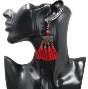 China Fashion Bohemian Tassel Earrings Drop Earrings wholesale