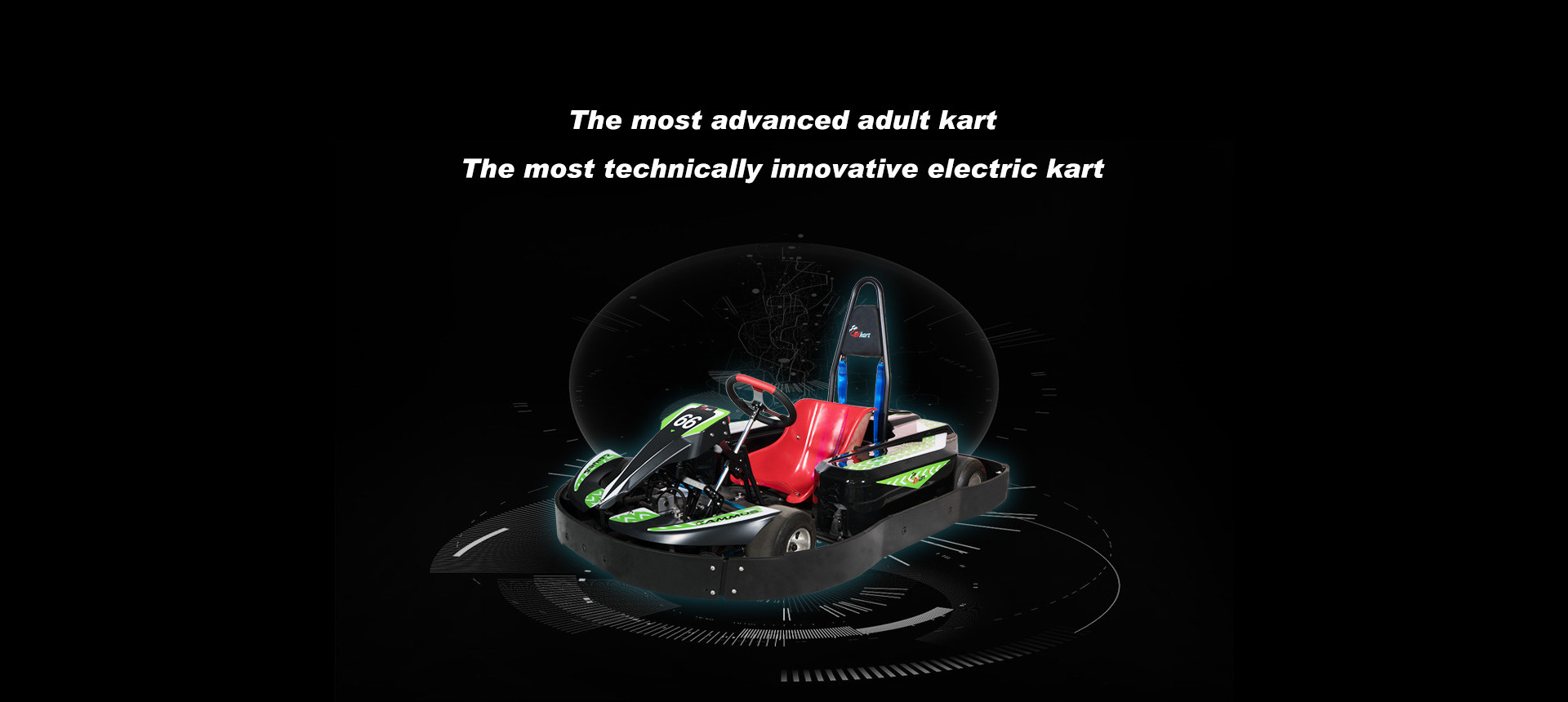 Belt Drive 48 Volt Electric Sport Go Kart ISO9001 Speed Adjustable