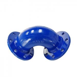 China PN25 Ductile Iron Pipe Fittings Double Flanged Bend 90/45 Degree wholesale