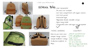 China ECO-Friendly washable kraft paper school bag wholesale