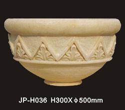 China Hand Carved All Weather Sandstone Flower Pots Customized wholesale