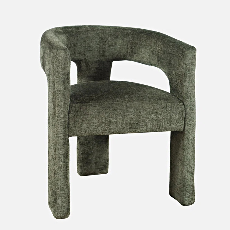 Eco friendly Wooden White Sherpa Accent Chair For Dining Room