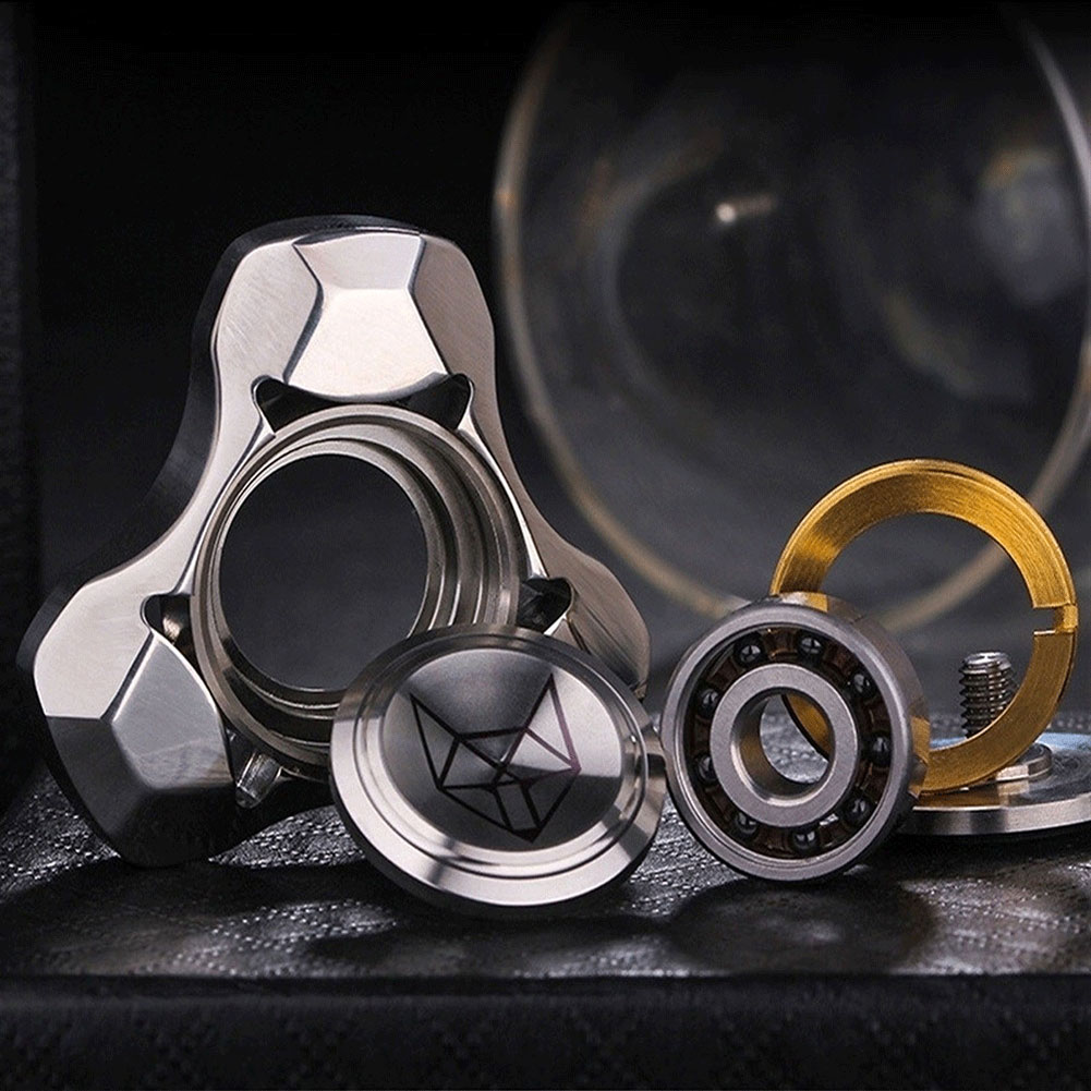 Pressure Relief Metal Fidget Spinner Bearing 2-4 Min Spin Time Ideal for Meditation and Focus