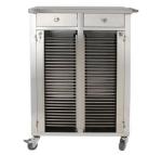 Double Row Medical Record Cabinet Clip Cart Thick 760 * 580 * 1000mm Size