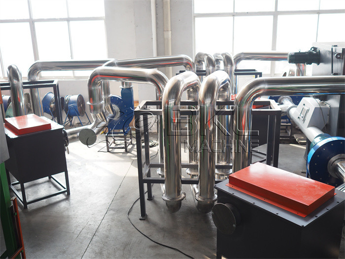 Thermal 15Kw Plastic Recycling Lines 219mm Pipe Drying Equipment