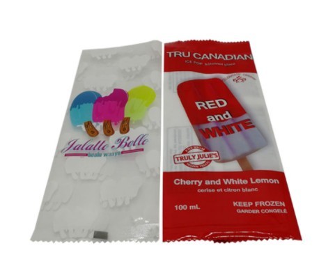 High quality custom printed Heat Seal clear PE popsicle plastic bag