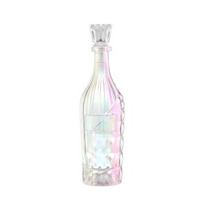 China Customized Hot Stamping 200ml 375ml 500ml 750ml Round Glass Liquor Bottle wholesale