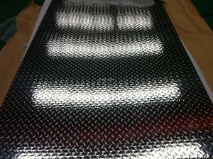 China Silver 6mm Aluminium Checker Plate 3004 Diamond Tread Aluminum Sheet wholesale