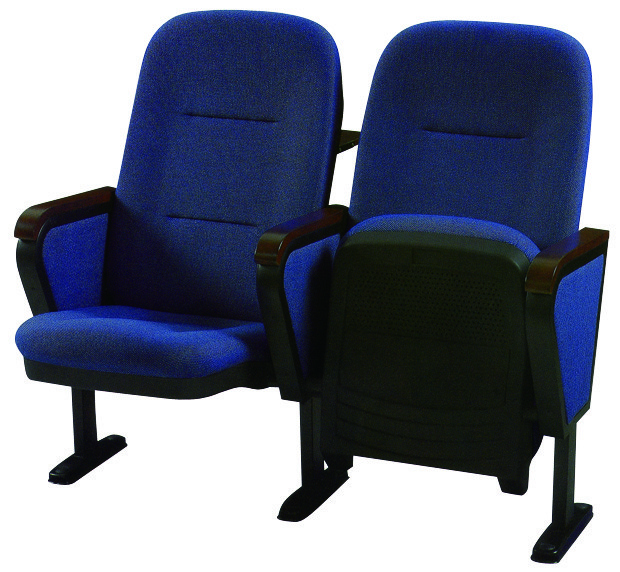 Foldable Auditorium / Theater Room Chairs With Writing Pad Board Tablet
