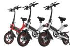 Professional Folding Electric Bicycle Leather Soft Seat Long Service Life CE