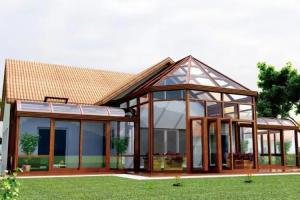 China Modern Aluminum Alloy Glass House for a Transparent Lifestyle with Abundant Natural Light wholesale