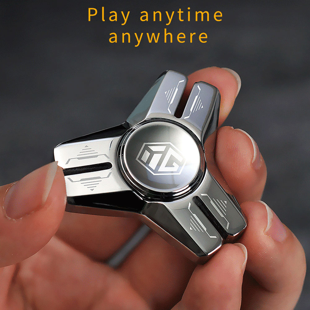 Classic Heart of Steel Fidget Spinner Metal Sensory Toy for Anxiety and Stress Relief