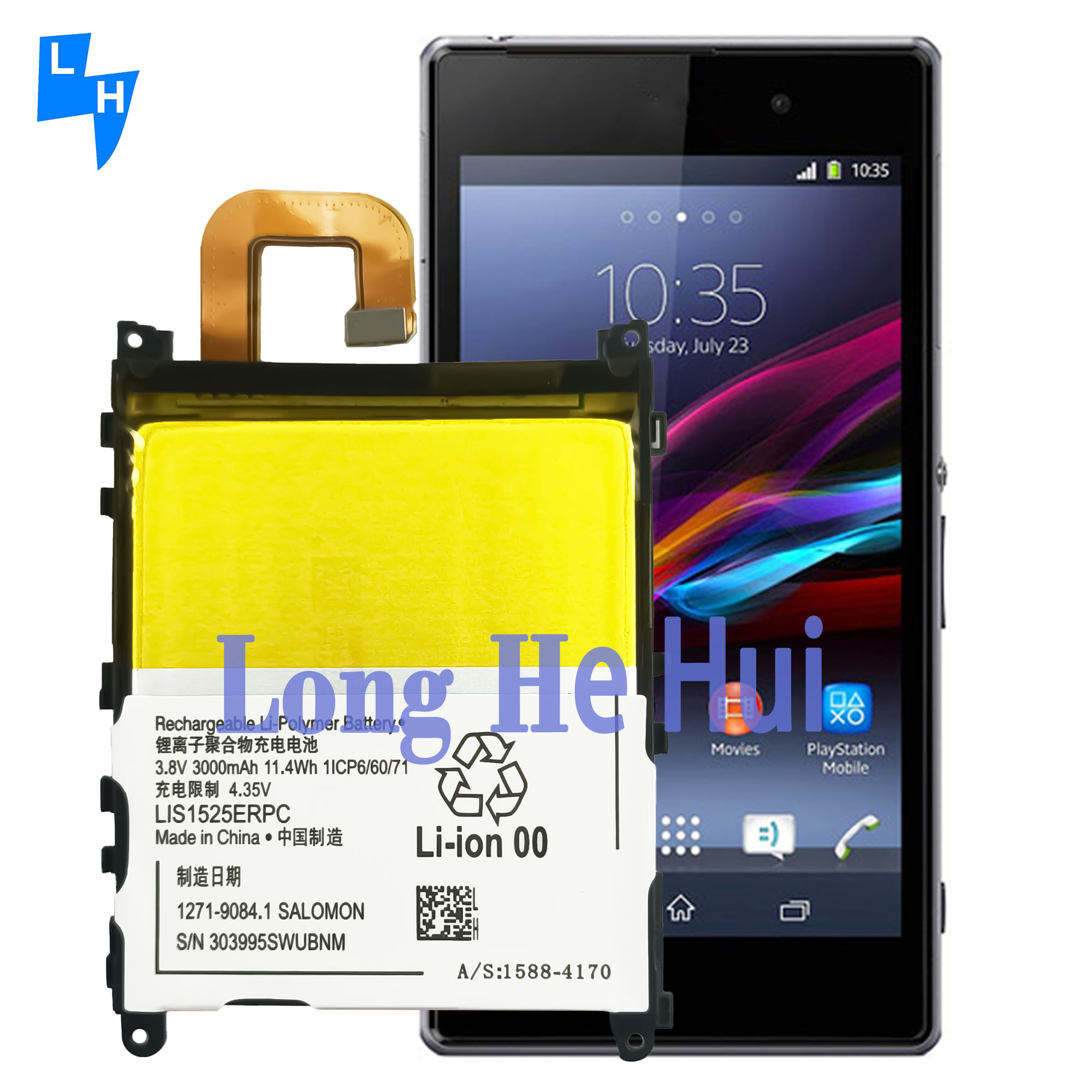 LIS1525ERPC Replacement Battery for SONY Xperia Z1 L39h C6902 C6903 C6943 3000mAh 3.8V
