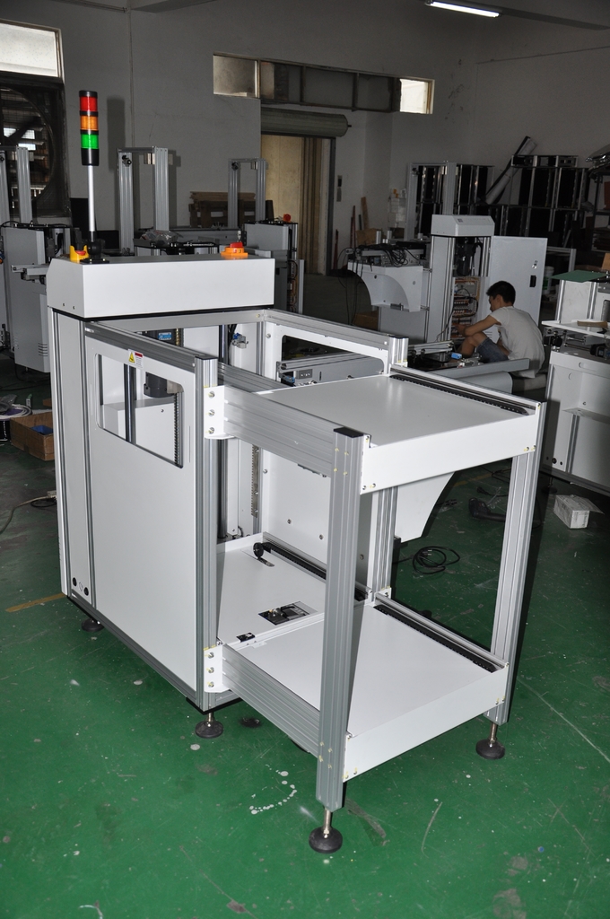 SMT Production 90 Degree PCB Magazine Unloader LED Button Control MD Report 0