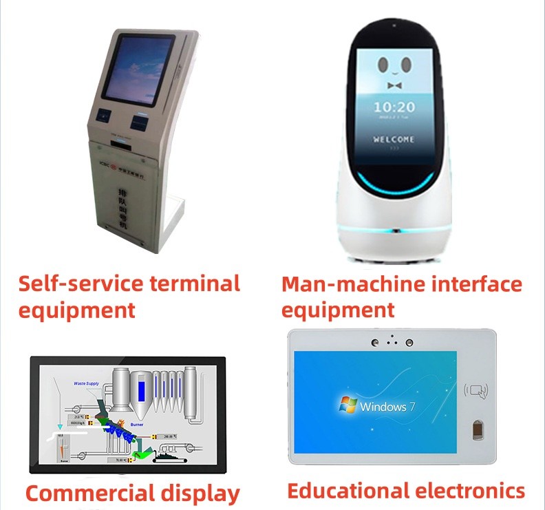 Customize Multi Touch PCAP Touch Screen Panel 43 Inch Waterproof AR AF AG Anti-UV BOE Lcd Display Monitor LG IC For Education Smart Home Conference