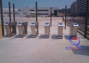 China Unique Access stainless steel turnstiles , pedestrian turnstile gate Anti retrograde wholesale