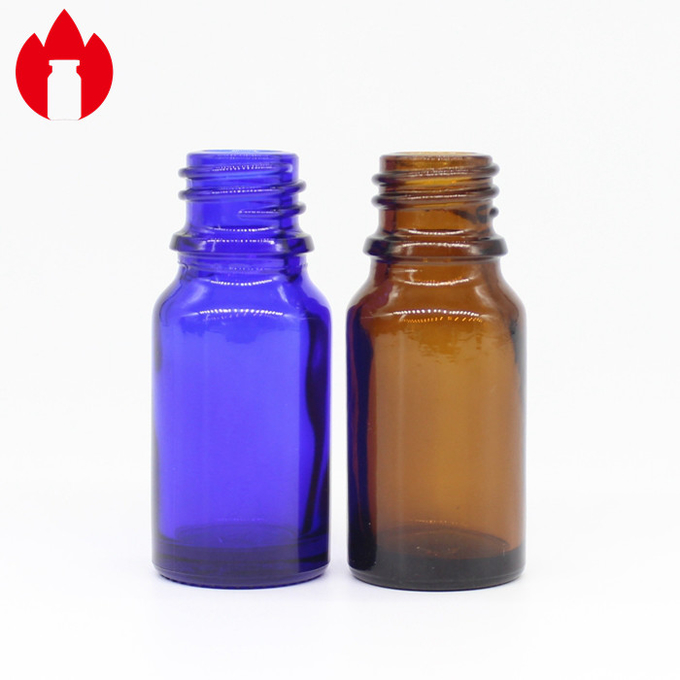 10ml 18mm Mouth Screw Top Vials Amber Glass Essential Oil Bottles