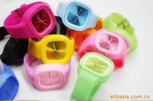 China jelly rubber watch wholesale