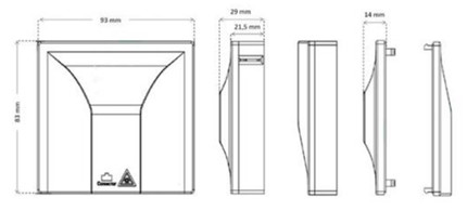 Rosette with Pre-connectorized Invisible Cable Spool Fiber Interface Wall Plates Adaptor Module