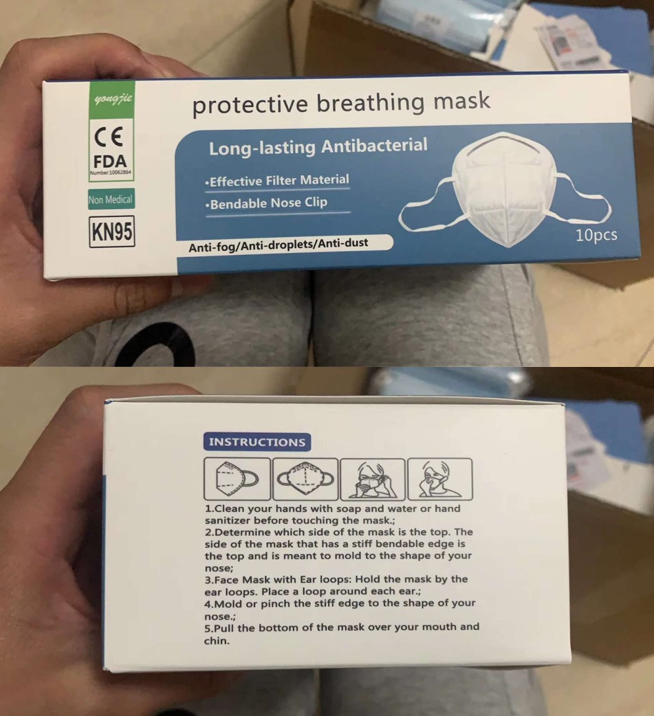 Antiviral Kn95 Medical Mask Filter Respirator Earloop Face Mask Eco Friendly