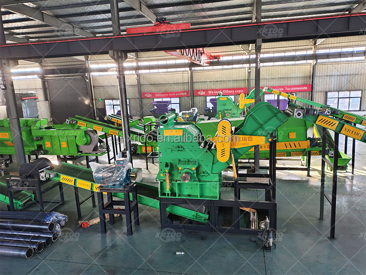 1000KG/H-10000KG/H Scrap Metal Crusher Copper Aluminum Radiator Shredder