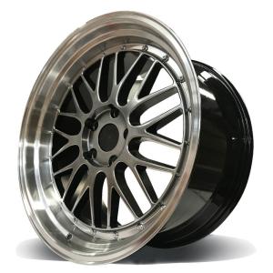 China Aftermarket Black 17 Inch Staggered Rims wholesale