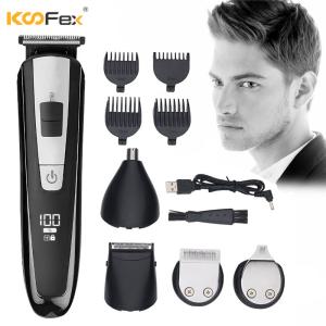 China Cordless Mens Nose Hair Trimmer Set Multifunctional 600mAH USB Rechargeable wholesale