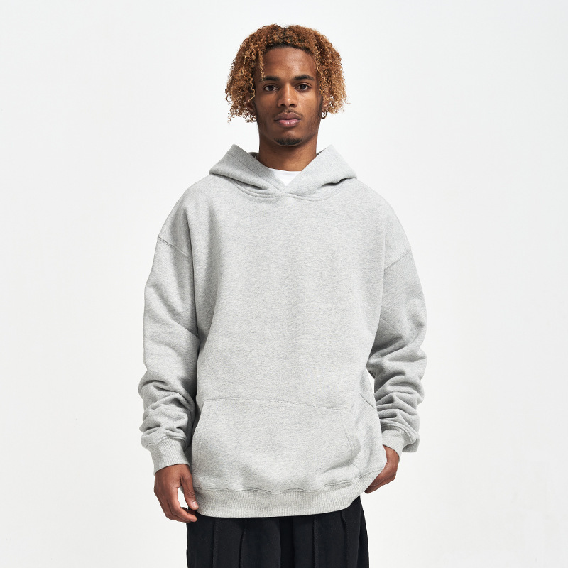 Oem Slim Fit Joggers 350g Supplier Pull Over Tracksuit Mens Pullover Hoody Heavy 85%Cotton Hoodie For Wholesale