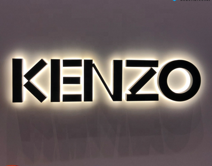 Custom 3d metal lettering backlight LED logo lettering acrylic backlight logo
